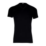 Eminence Tee-shirt col V Pur coton Premium. Coloris disponibles : Bleu, Gris, Blanc, Noir