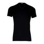 Eminence Tee-shirt col V Pur coton Premium. Coloris disponibles : Noir, Blanc, Gris, Bleu