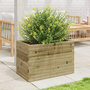 Voir la diapositive 3 : VIDAXL Jardiniere 70x40x45,5 cm bois de pin impregne
