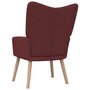 Voir la diapositive 4 : VIDAXL Chaise de relaxation Rouge bordeaux Tissu
