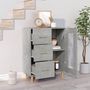 Voir la diapositive 3 : VIDAXL Buffet gris beton 69,5x34x90 cm bois d'ingenierie