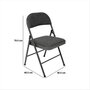 Voir la diapositive 3 : FIVE Chaise pliante en tissu chiné FLEXY