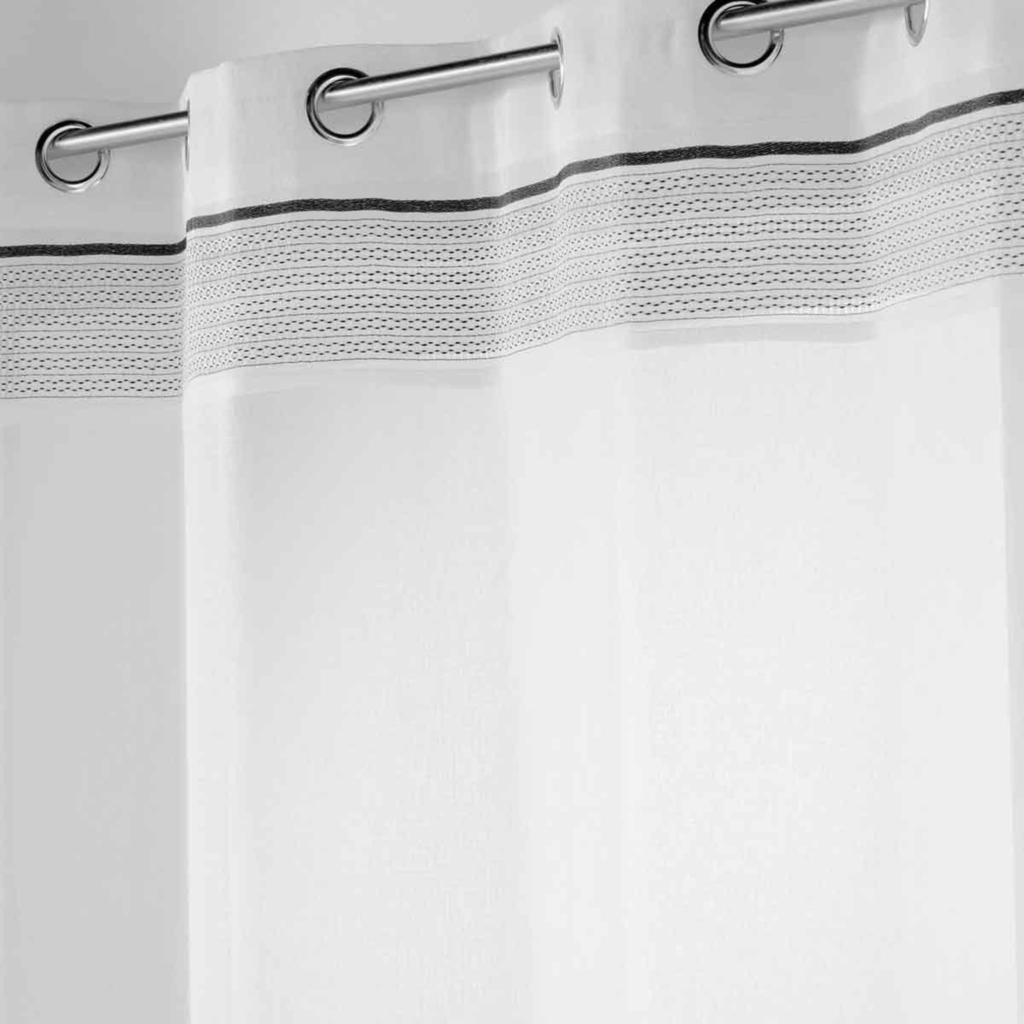 Voir la diapositive 2 : Douceur d'Intérieur Rideau voilage à œillets  nikita  140x240cm blanc