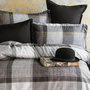 Voir la diapositive 3 : Home collection Parure Housse de couette 3 pcs 240x220 cm 100% satin de coton 82 fils imprimé. Dunloe