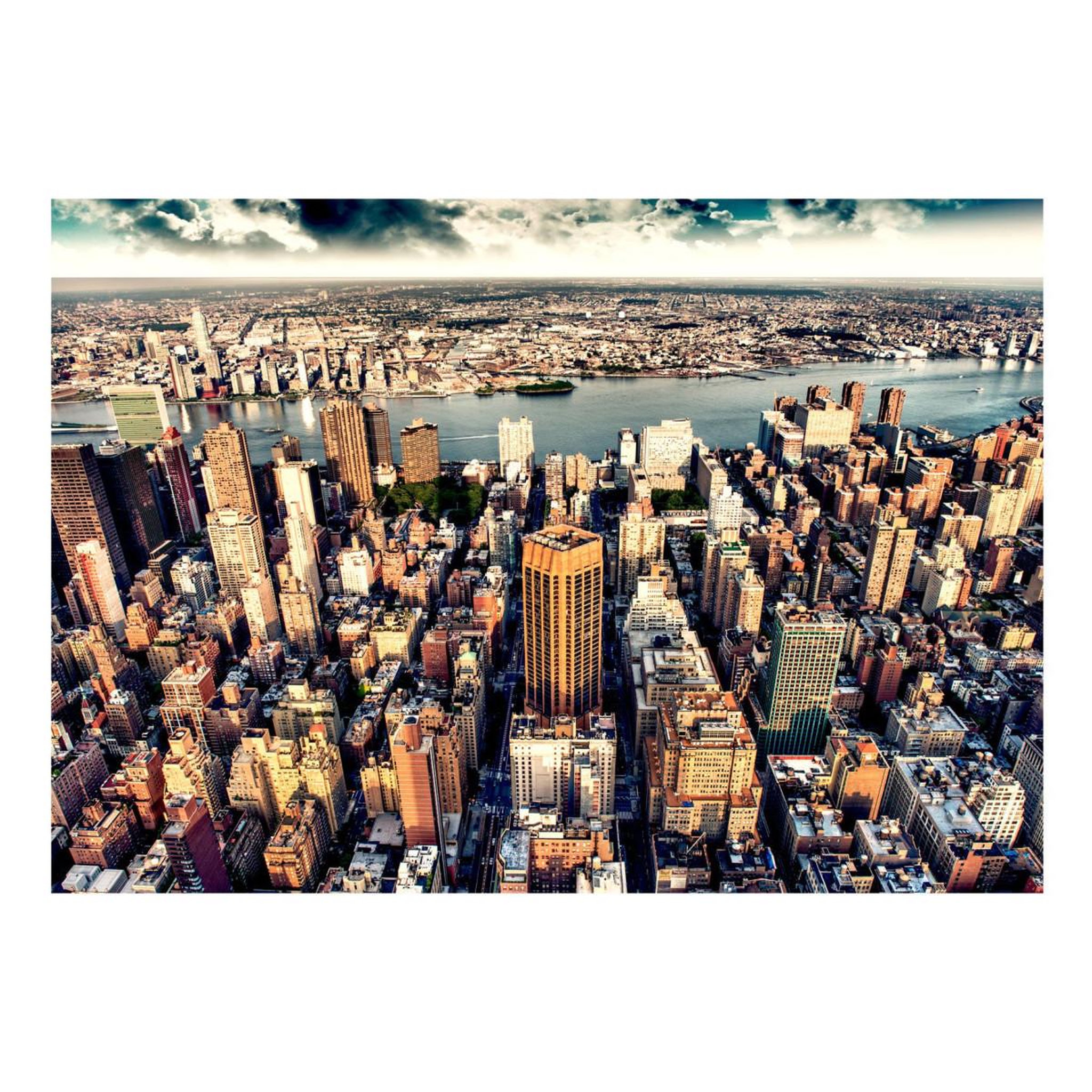 Voir la diapositive 2 : Paris Prix Papier peint  bird's eye view of new york