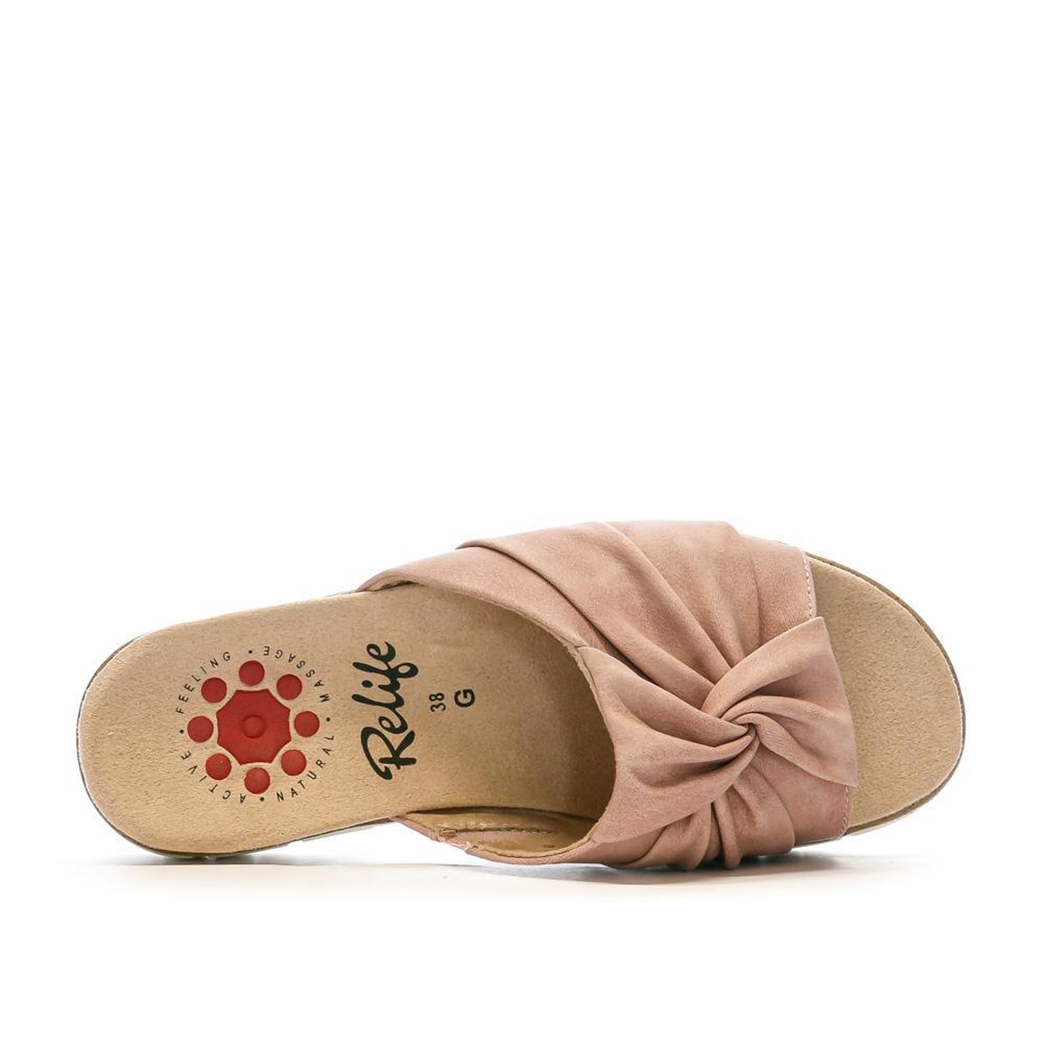 Voir la diapositive 4 : RELIFE Sandales Rose Femme RELIFE Lizar