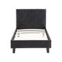 Voir la diapositive 2 : Habitat et Jardin Lit  Lina  - 90 x 190 cm - Noir