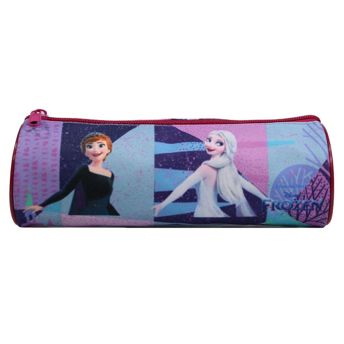 Bagtrotter BAGTROTTER Trousse scolaire ronde La Reine Des Neiges / Frozen Violette