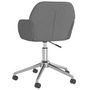 Voir la diapositive 5 : VIDAXL Chaise pivotante de bureau Gris clair Tissu