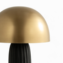 Voir la diapositive 3 : MAISON PAVANE Lampe à poser en métal noir et doré-Joy