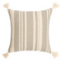 Voir la diapositive 1 : Paris Prix Coussin Déco à Pompons  Solando  45x45cm Naturel