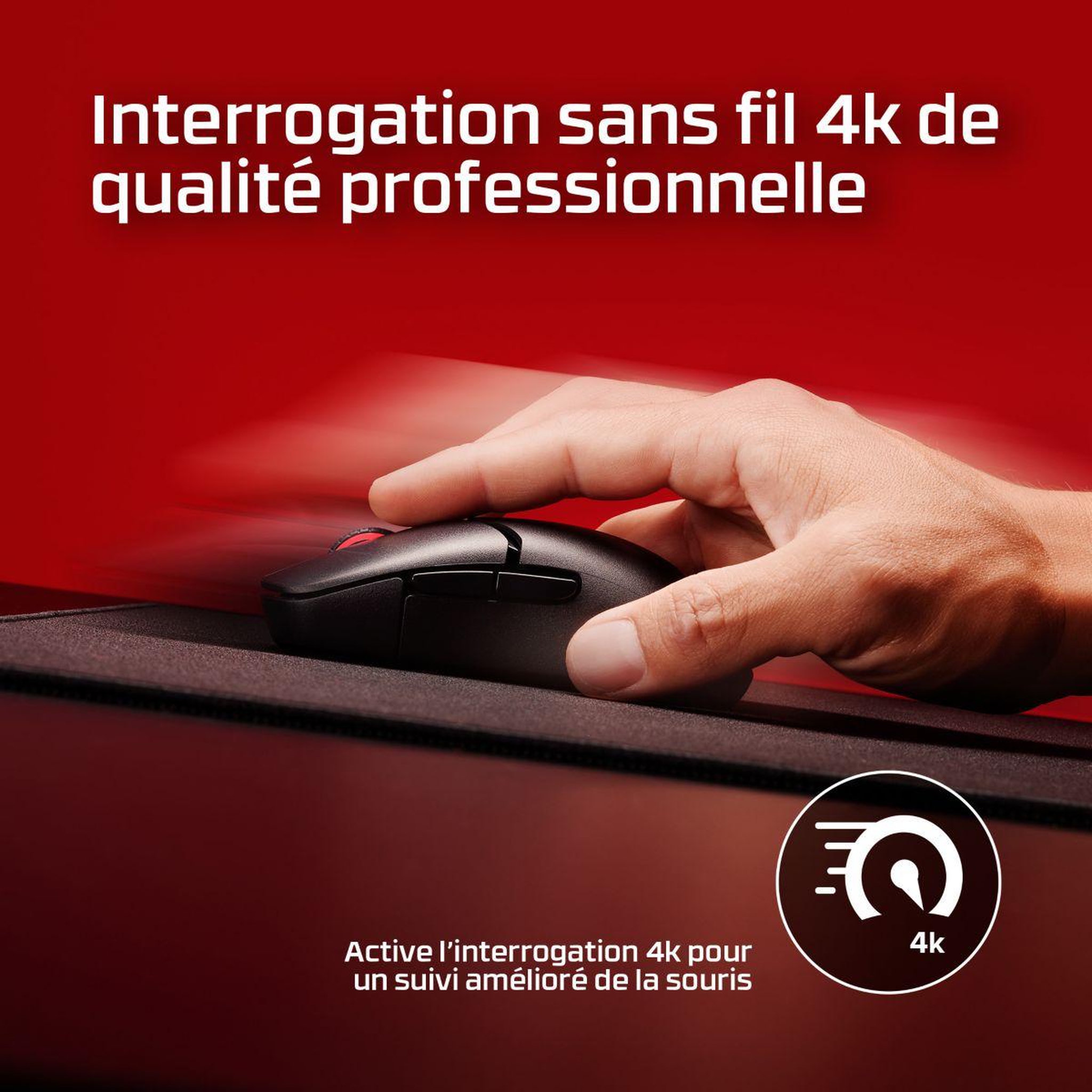 Voir la diapositive 3 : HyperX Souris gamer sans fil pulsefire saga pro