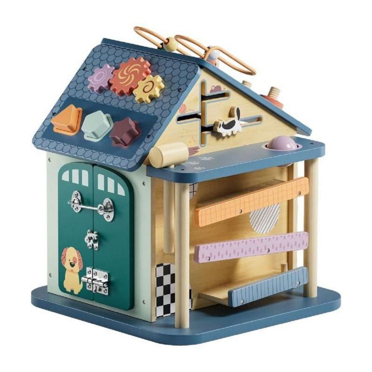 TOPBRIGHT Maison d'Activités 12 en 1 - TOP BRIGHT - Motricité Fine - Concentration - Jeu Ludique