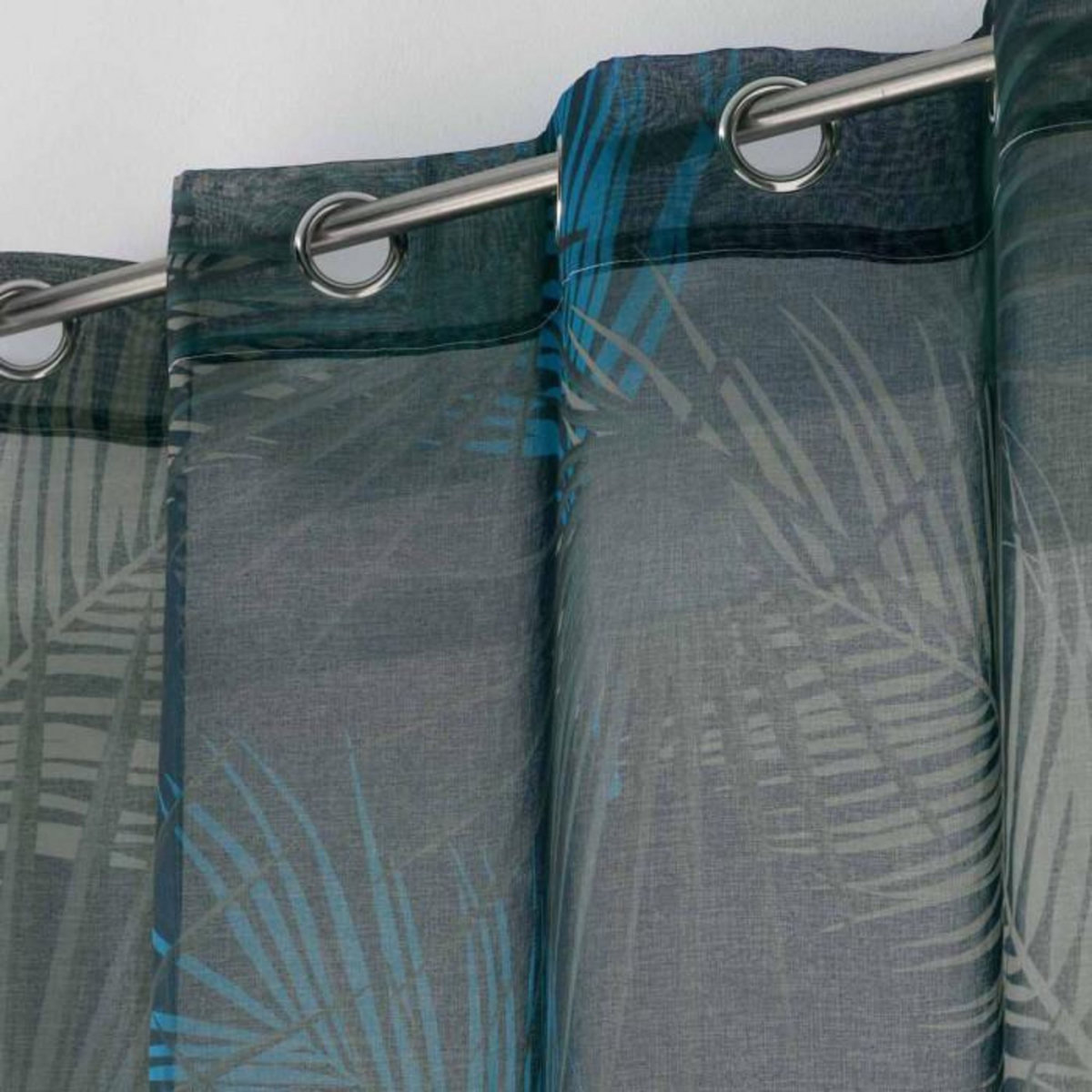 Paris Prix Rideau Voilage à Oeillets  Malyssa  140x240cm Gris