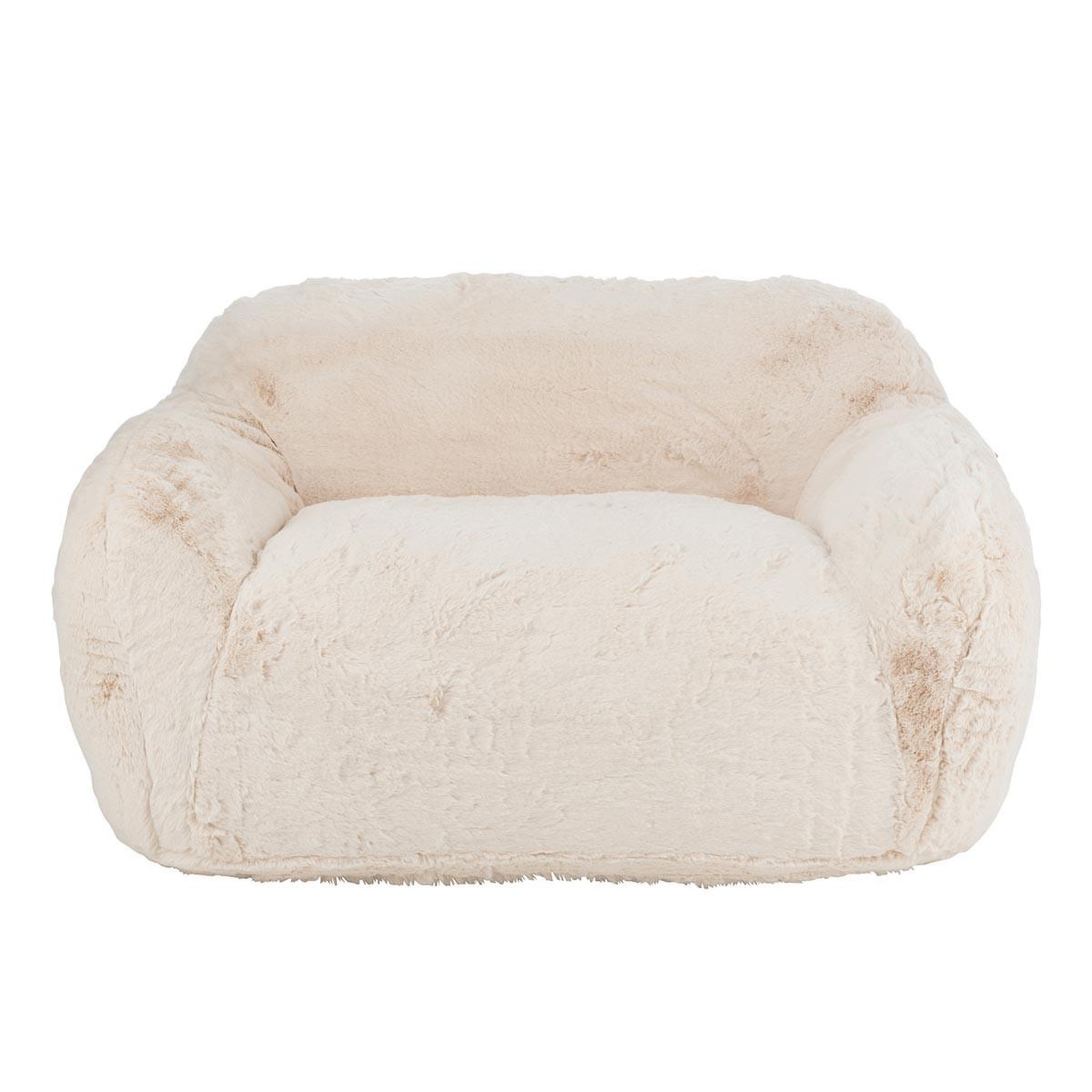Voir la diapositive 2 : J-LINE Canapé droit 2 places  cutie  152cm crème