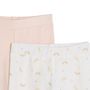 Voir la diapositive 3 : INEXTENSO Lot de 2 leggings de naissance bébé fille