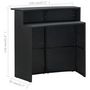 Voir la diapositive 6 : VIDAXL Ensemble de bar de jardin 3 pcs Noir