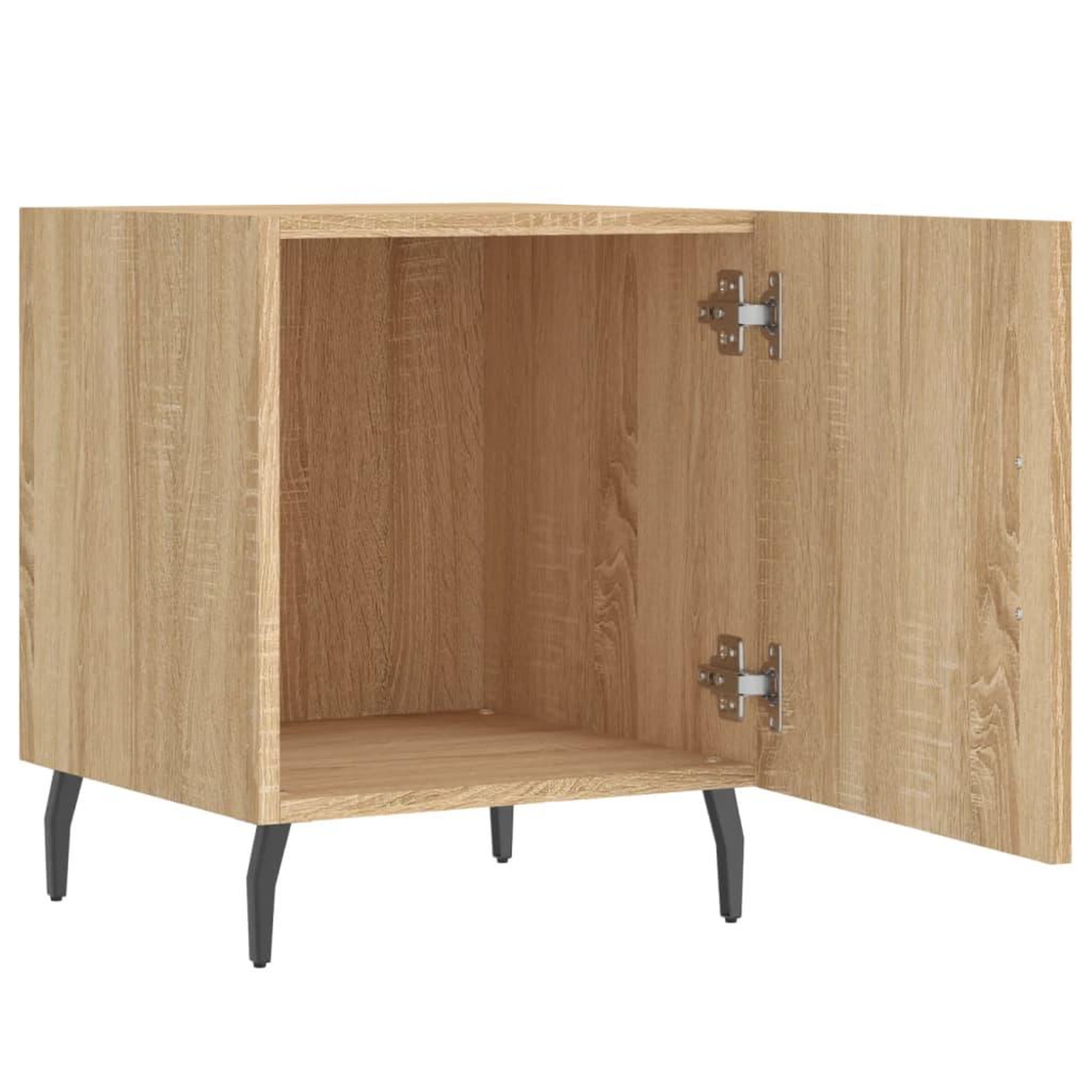 Voir la diapositive 5 : VIDAXL Tables de chevet 2 pcs chene sonoma 40x40x50 cm bois ingenierie