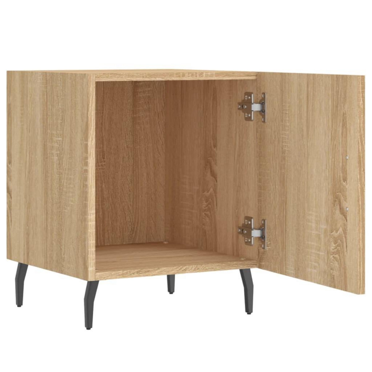 VIDAXL Tables de chevet 2 pcs chene sonoma 40x40x50 cm bois ingenierie