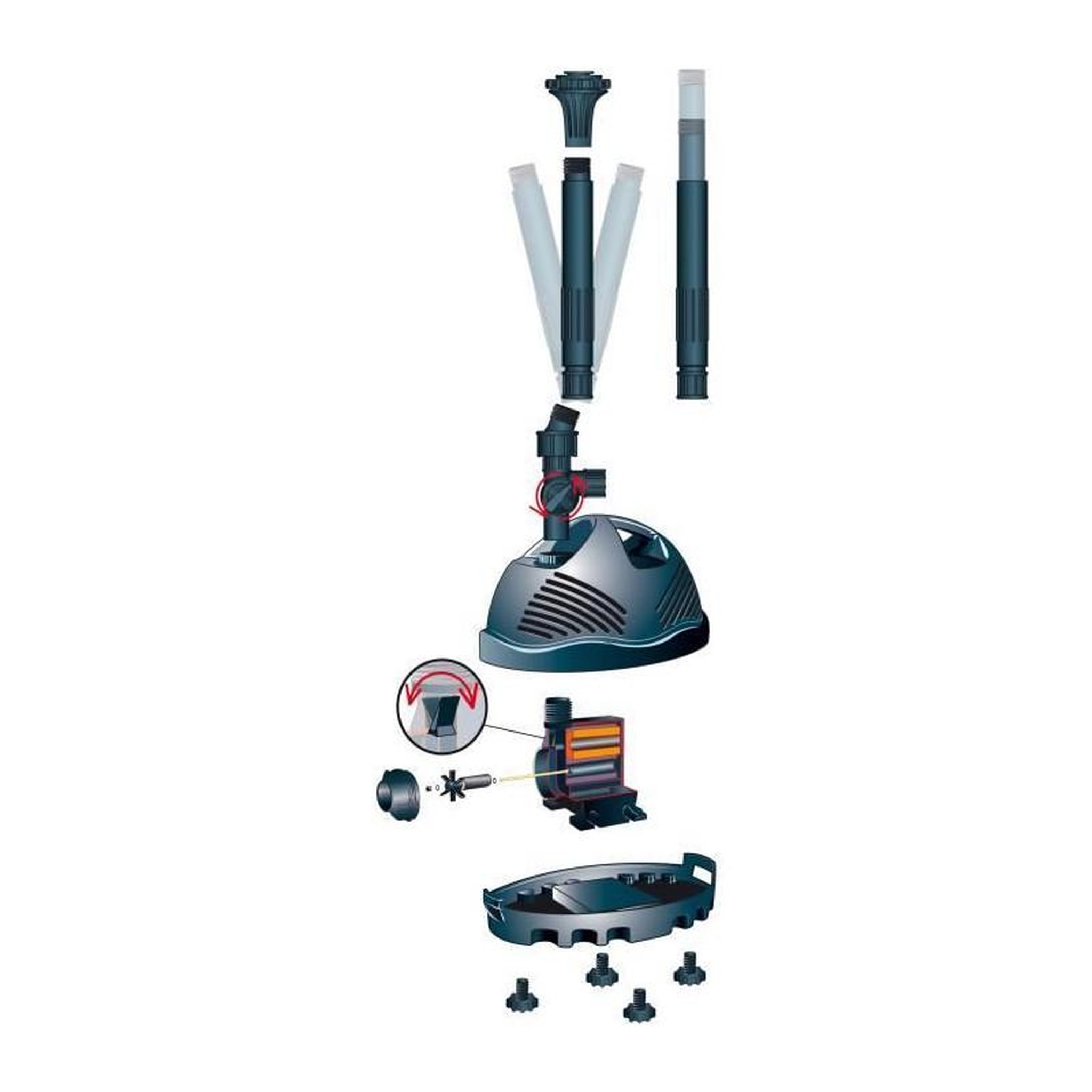 Voir la diapositive 4 : Ubbink ELIMAX 6000 Pompe de bassin pour jeux et jets d'eau 6100l/h