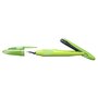 BIC Stylo plume pointe moyenne rechargeable EasyClic vert + 1 petite cartouche d'encre