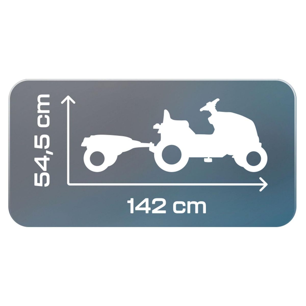 SMOBY Tracteur Farmer XL bleu avec remorque