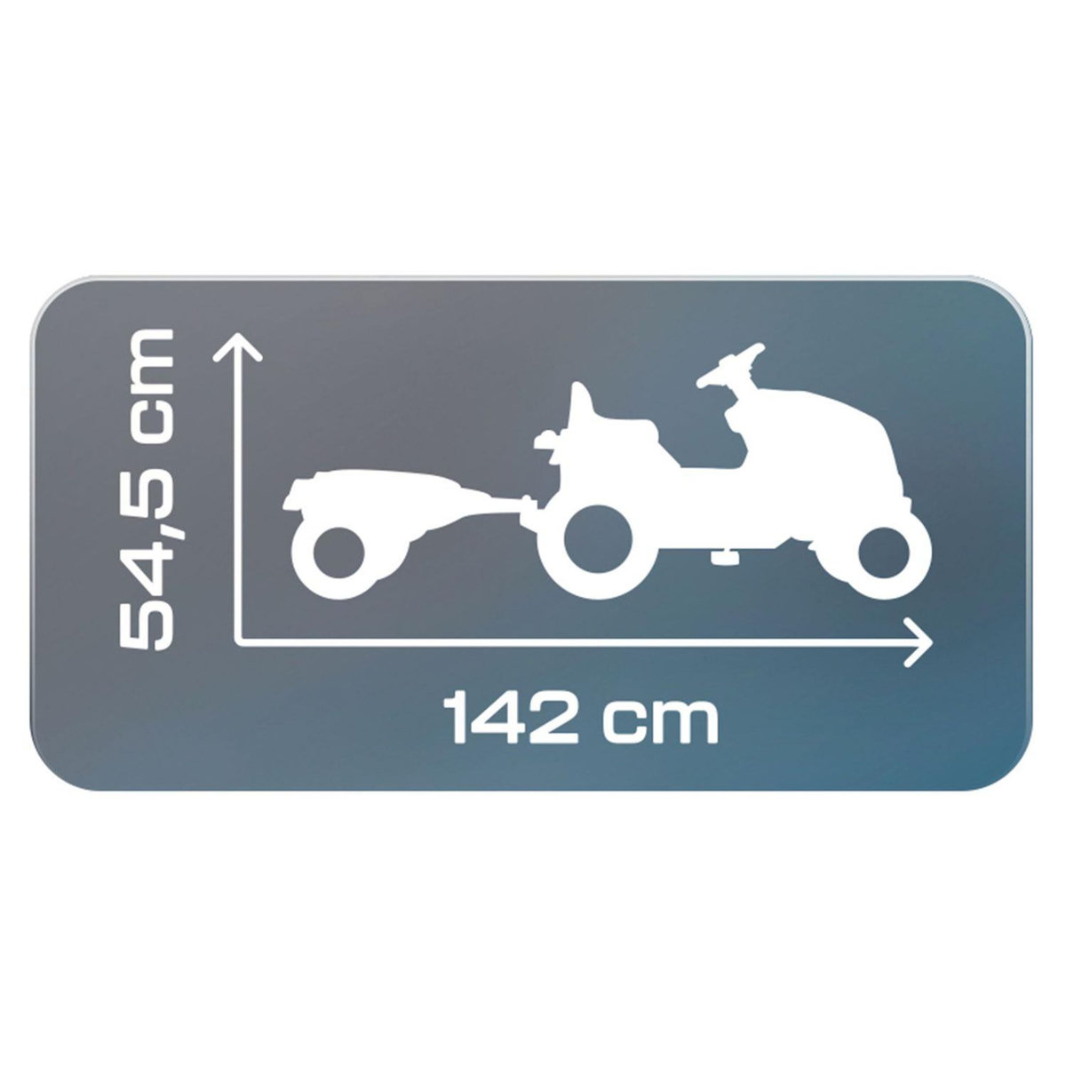 SMOBY Tracteur Farmer XL bleu avec remorque