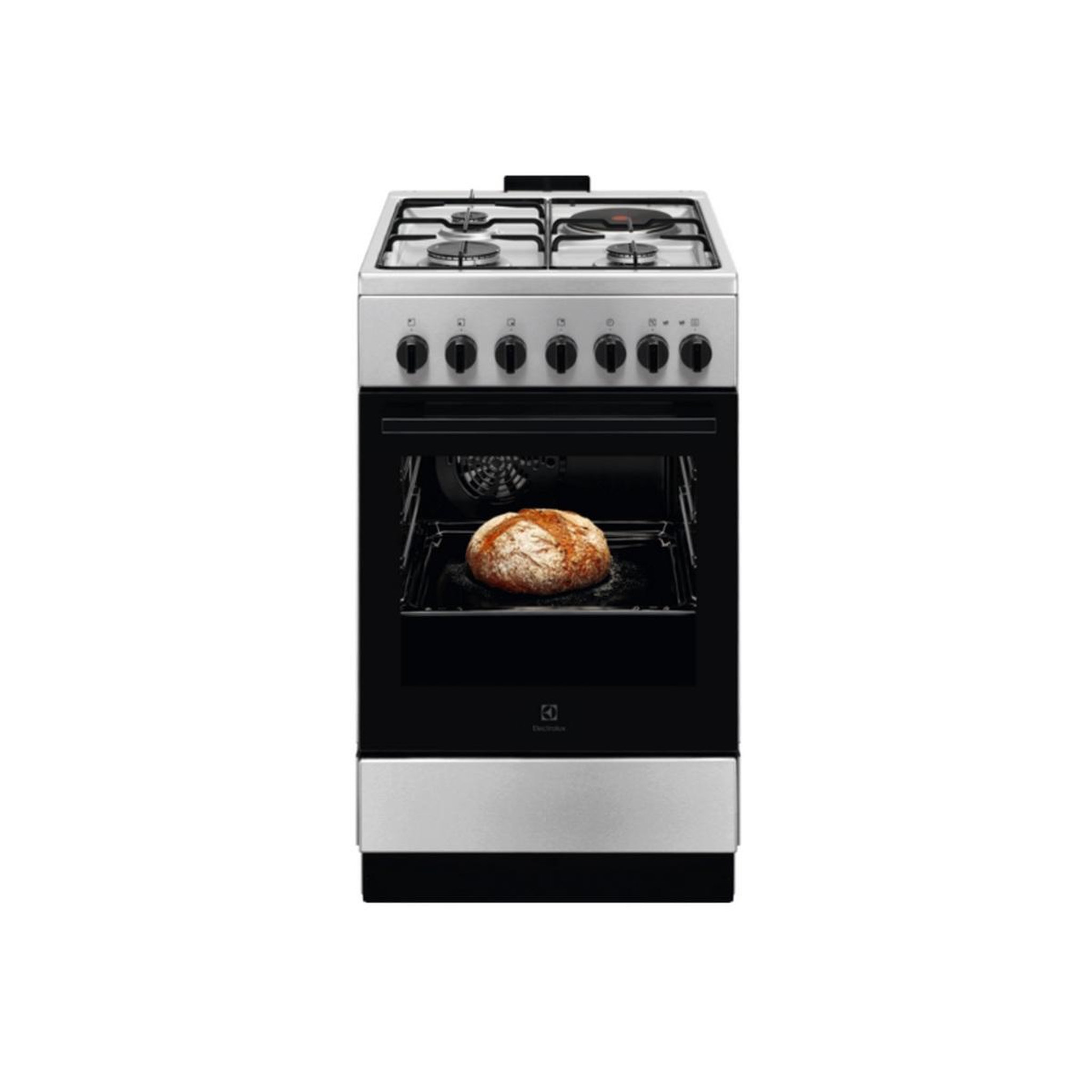 ELECTROLUX Cuisinière mixte 57l 4 feux inox - lkm520011x