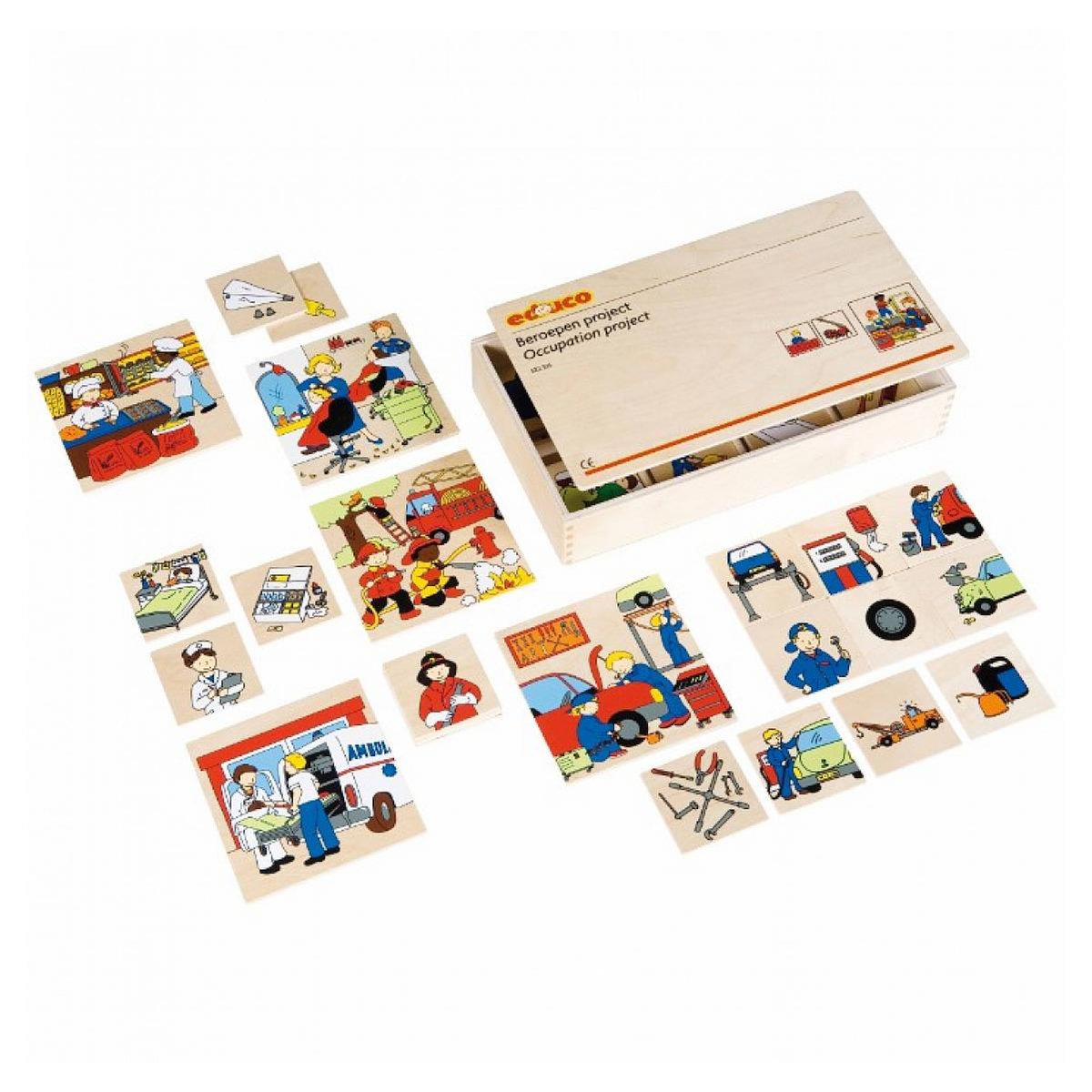 EDUCO Que va avec - métiers  - jeu Montessori