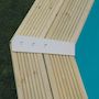 Voir la diapositive 2 : Ubbink Piscine bois Océa 5,10 x 1,20 m - Liner gris - Ubbink