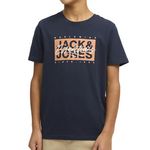 Jack & Jones T shirt /Orange Garçon Jack & Jones Crew. Coloris disponibles : Bleu