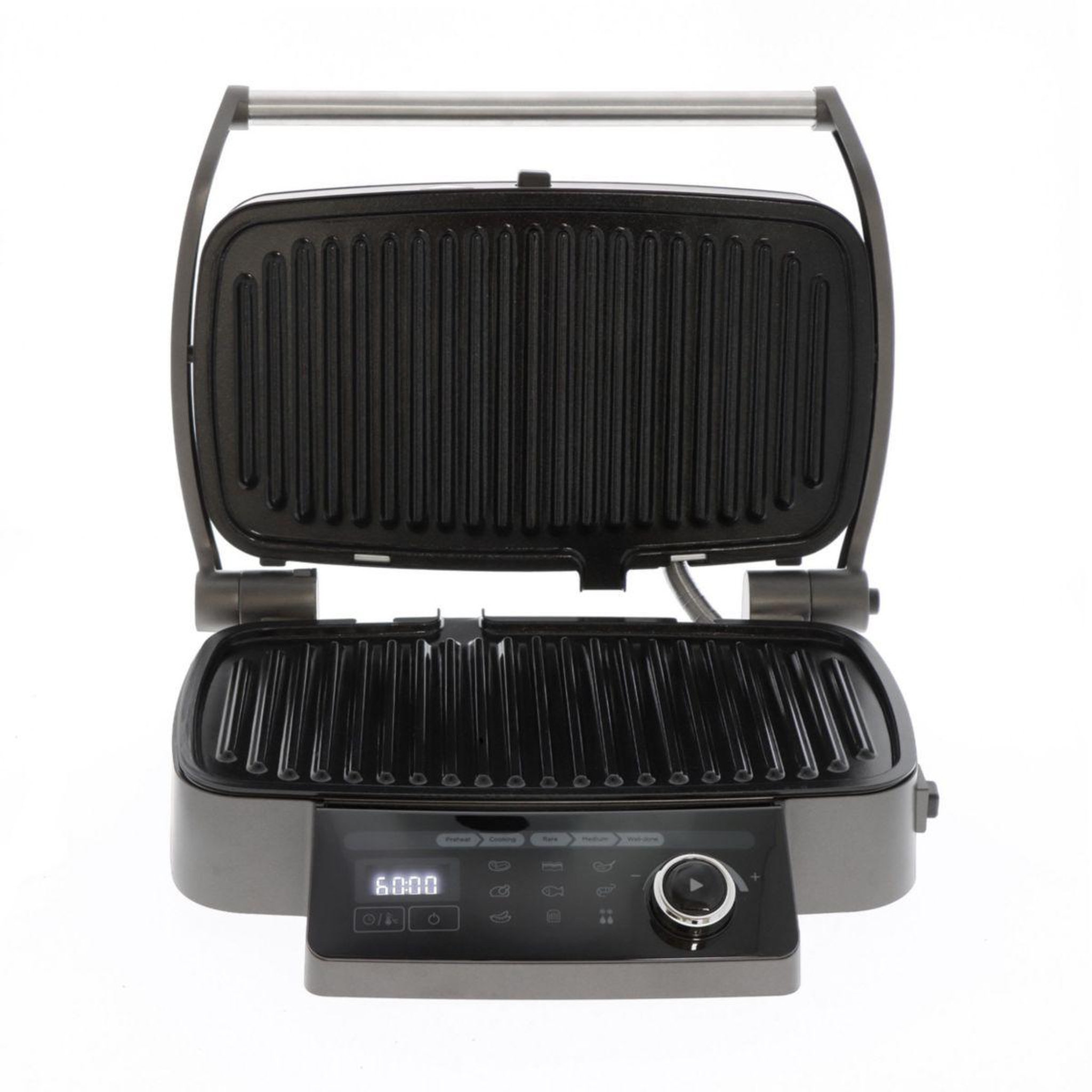 Voir la diapositive 4 : MIOGO Grille-viande MMG1 noir plaques amovibles, 36x20 cm