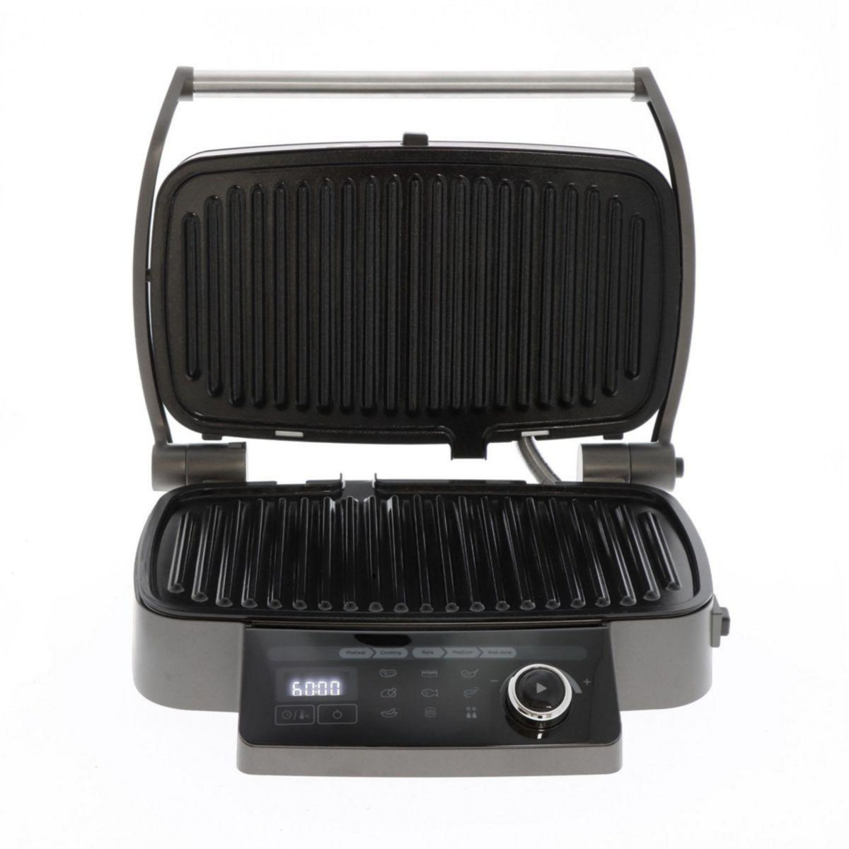 MIOGO Grille-viande MMG1 noir plaques amovibles, 36x20 cm