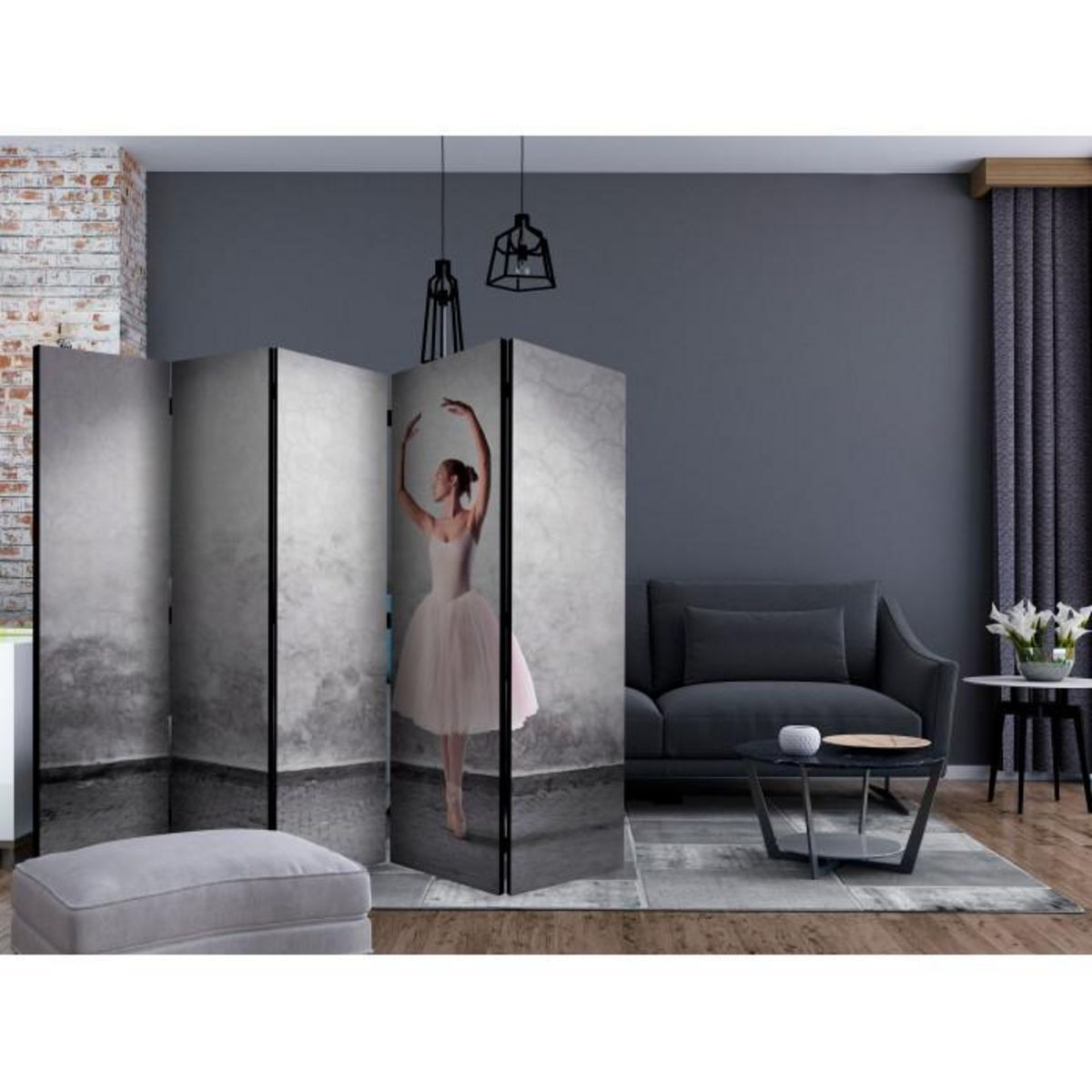 Paris Prix Paravent 5 Volets  Ballerina in Degas Paintings Style  172x225cm