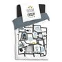 Voir la diapositive 2 : ATMOSPHERA Housse de couette enfant 140x200 Route + taie coton 57 fils