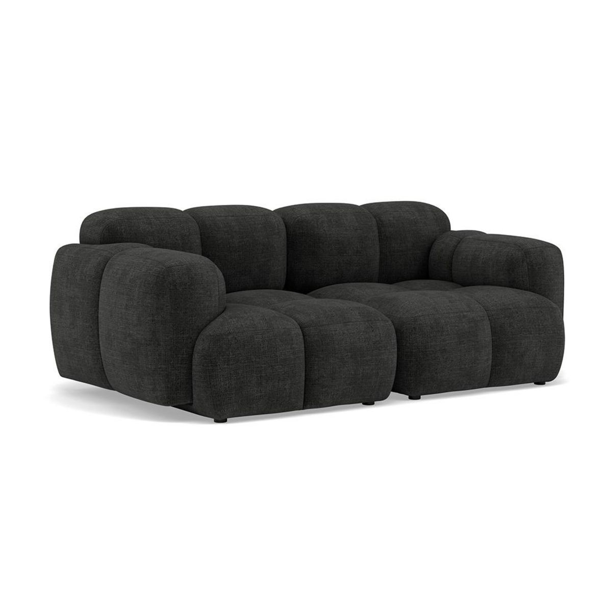 LISA DESIGN Grace - canapé modulable 2 places en velours texturé