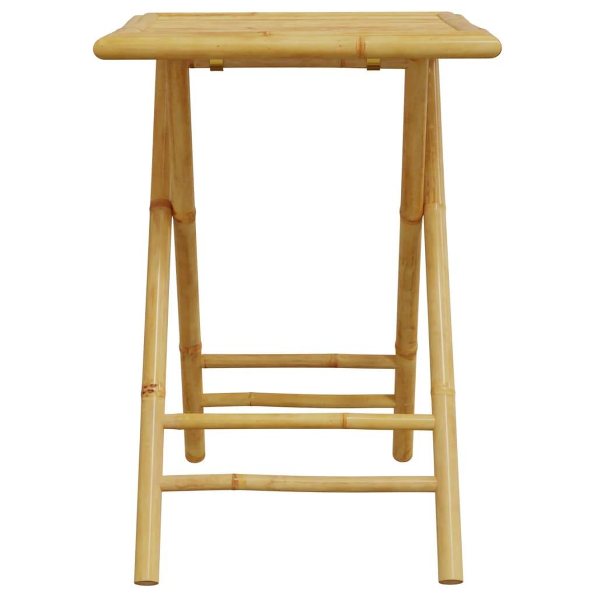 Voir la diapositive 4 : VIDAXL Table de jardin pliable 55x55x75 cm bambou