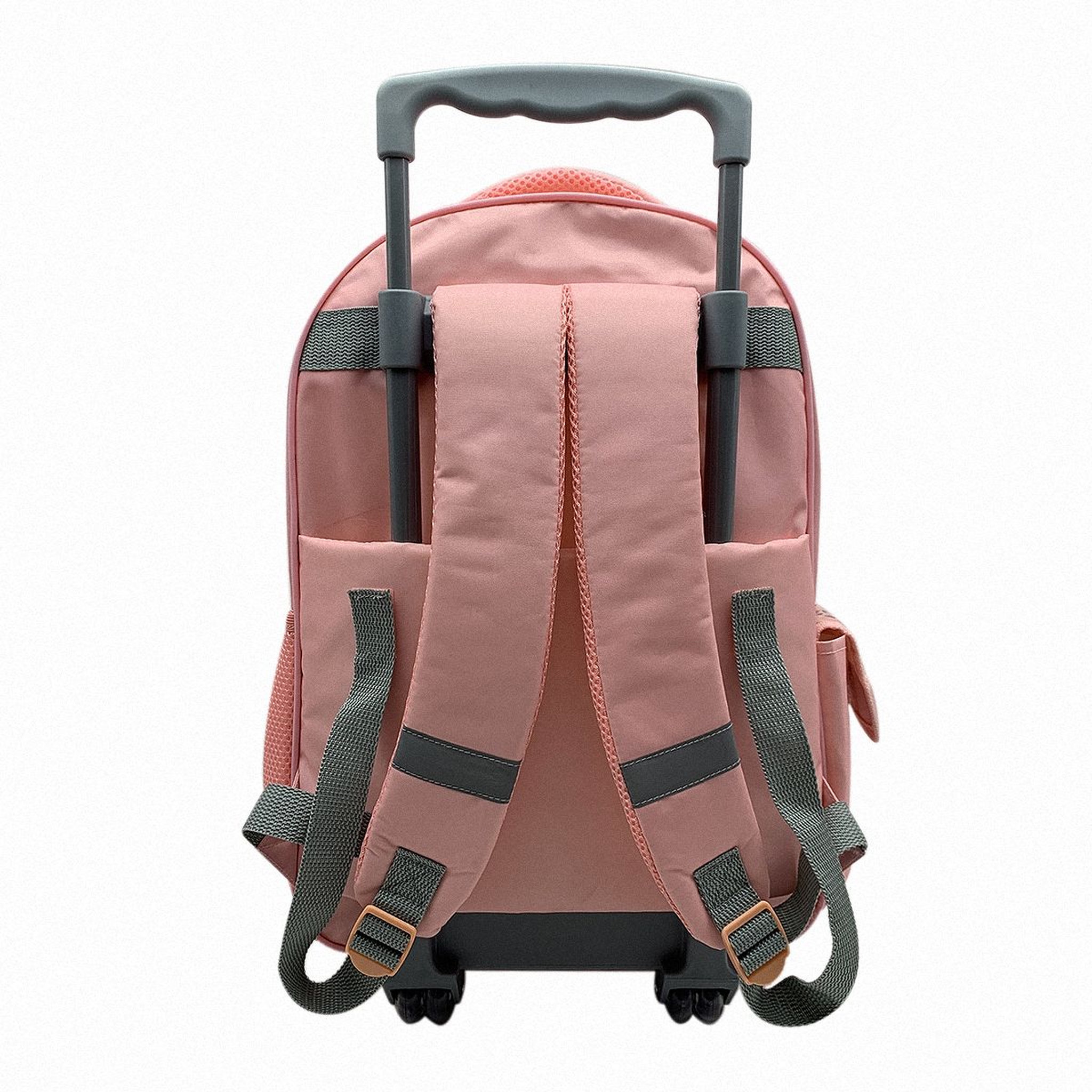 Voir la diapositive 5 : DISNEY Sac à dos à roulettes rose Princesses Disney