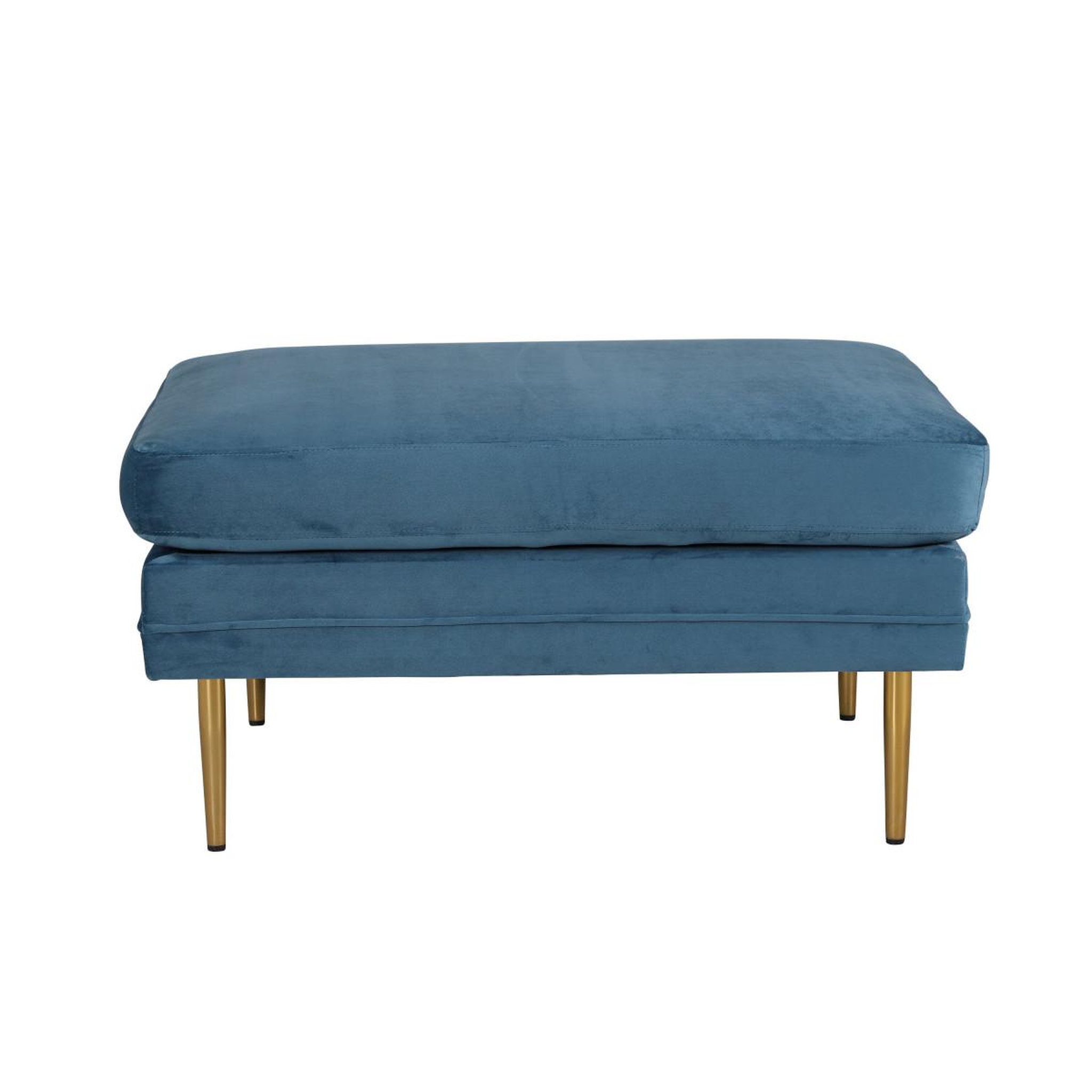 Voir la diapositive 2 : Paris Prix Pouf design en velours  boom  90cm bleu