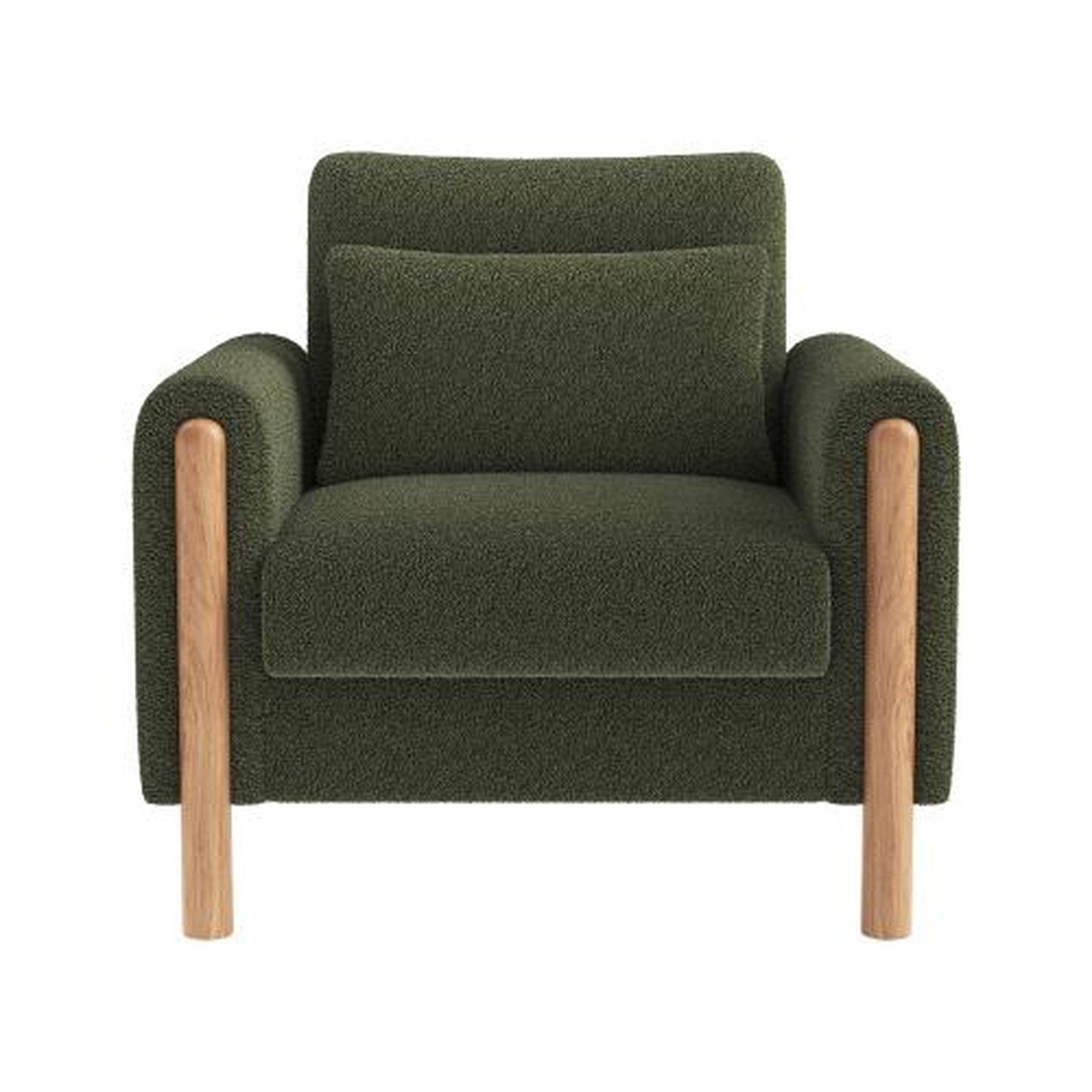 Voir la diapositive 1 : MERAX Fauteuil avec pieds bois
