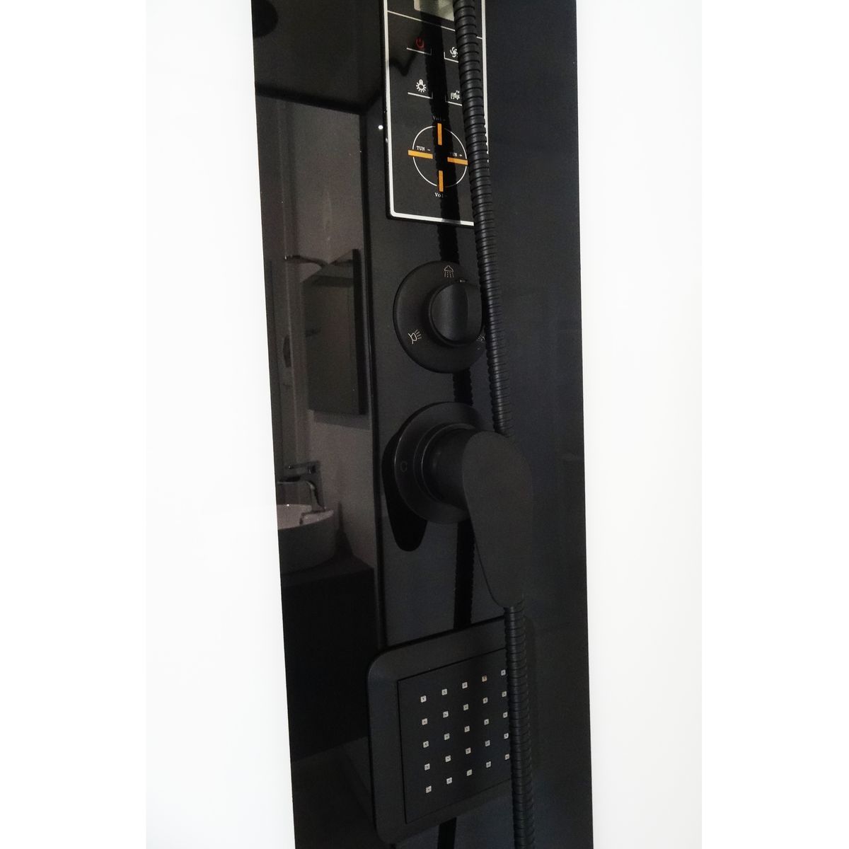 ONDEE Cabine hydromassante NOGEA noir mat - 120x80cm