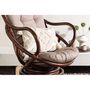 Voir la diapositive 6 : Paris Prix Fauteuil de jardin Pivotant  Swing  108cm Noyer Foncé
