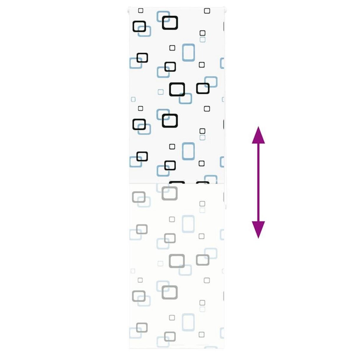 VIDAXL Store enrouleur de douche 80x240 cm largeur du tissu 76 cm