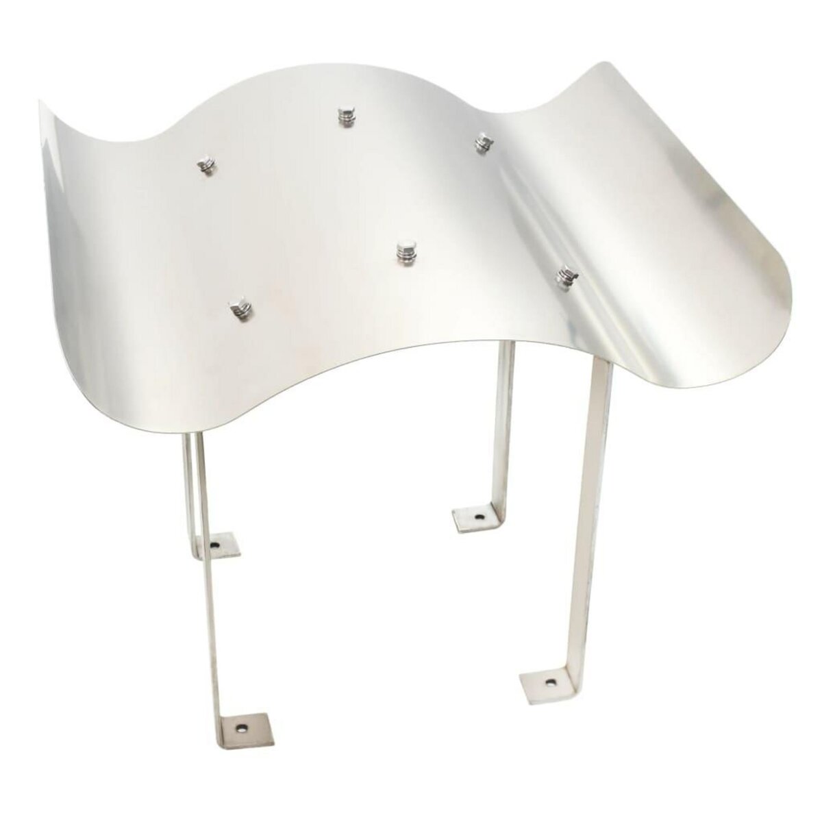 VIDAXL Capot de cheminee Acier inoxydable Argente