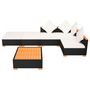 Voir la diapositive 4 : VIDAXL Salon de jardin 6 pcs avec coussins resine tressee noir