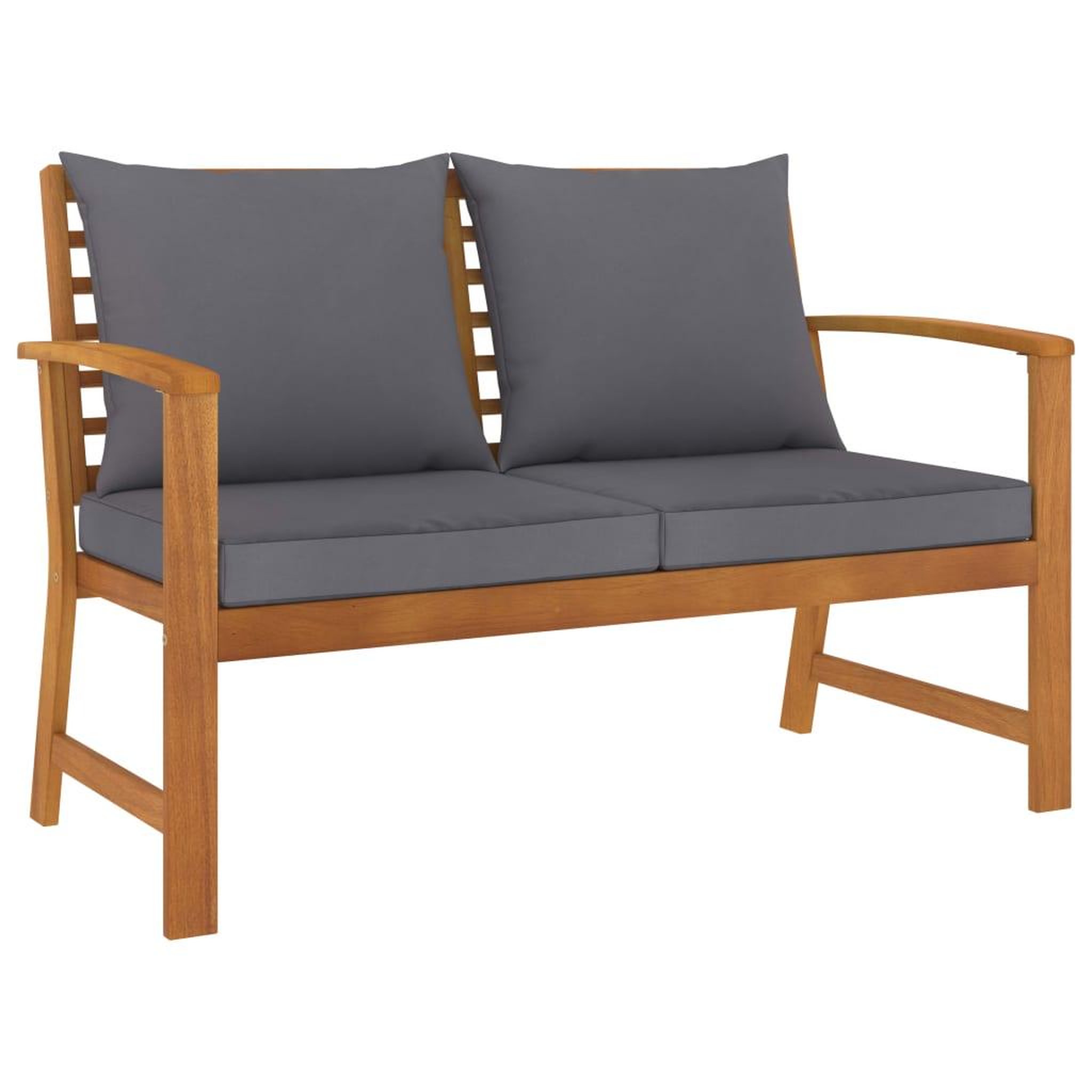 Voir la diapositive 4 : VIDAXL Salon de jardin 3 pcs avec coussin Bois d'acacia solide