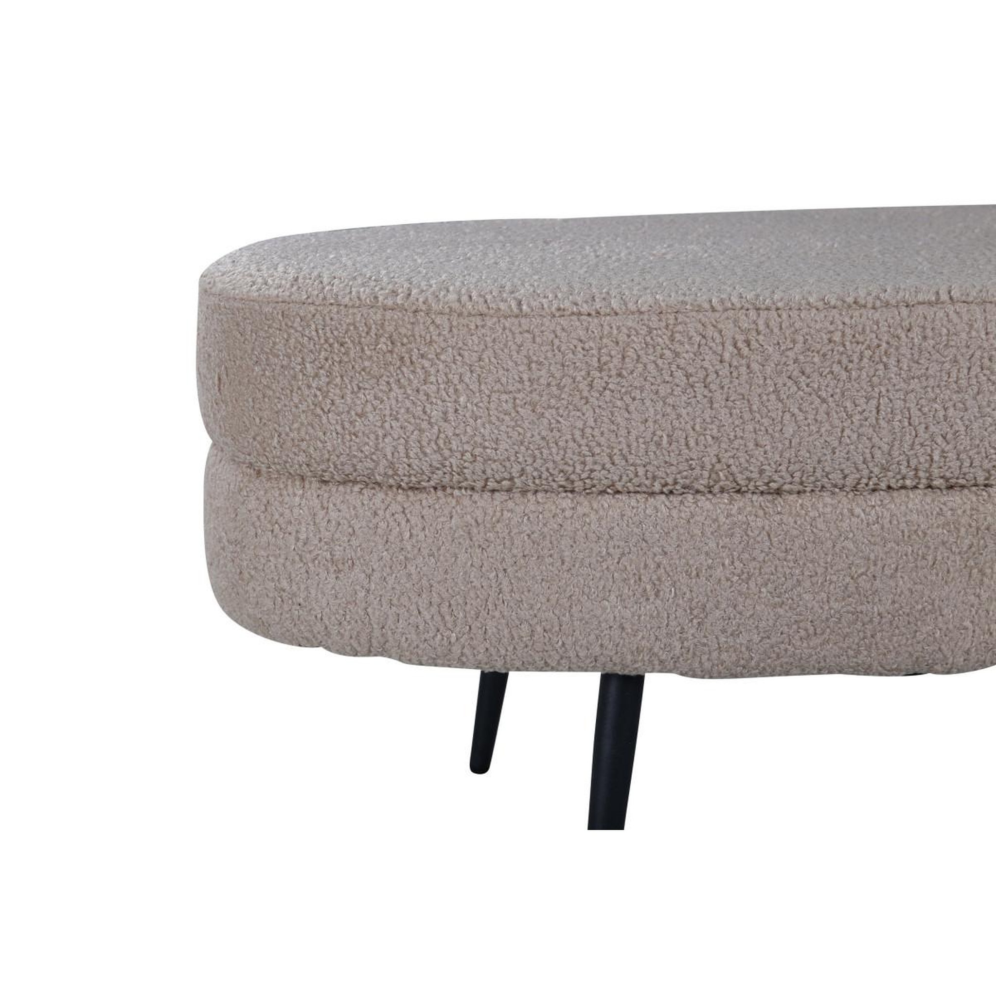 Voir la diapositive 5 : Paris Prix Pouf design bouclette  otto  100cm beige