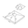 Voir la diapositive 3 : OUTSUNNY Toile de rechange pour pavillon tonnelle tente 3 x 3 m polyester haute densité 180 g/m² beige