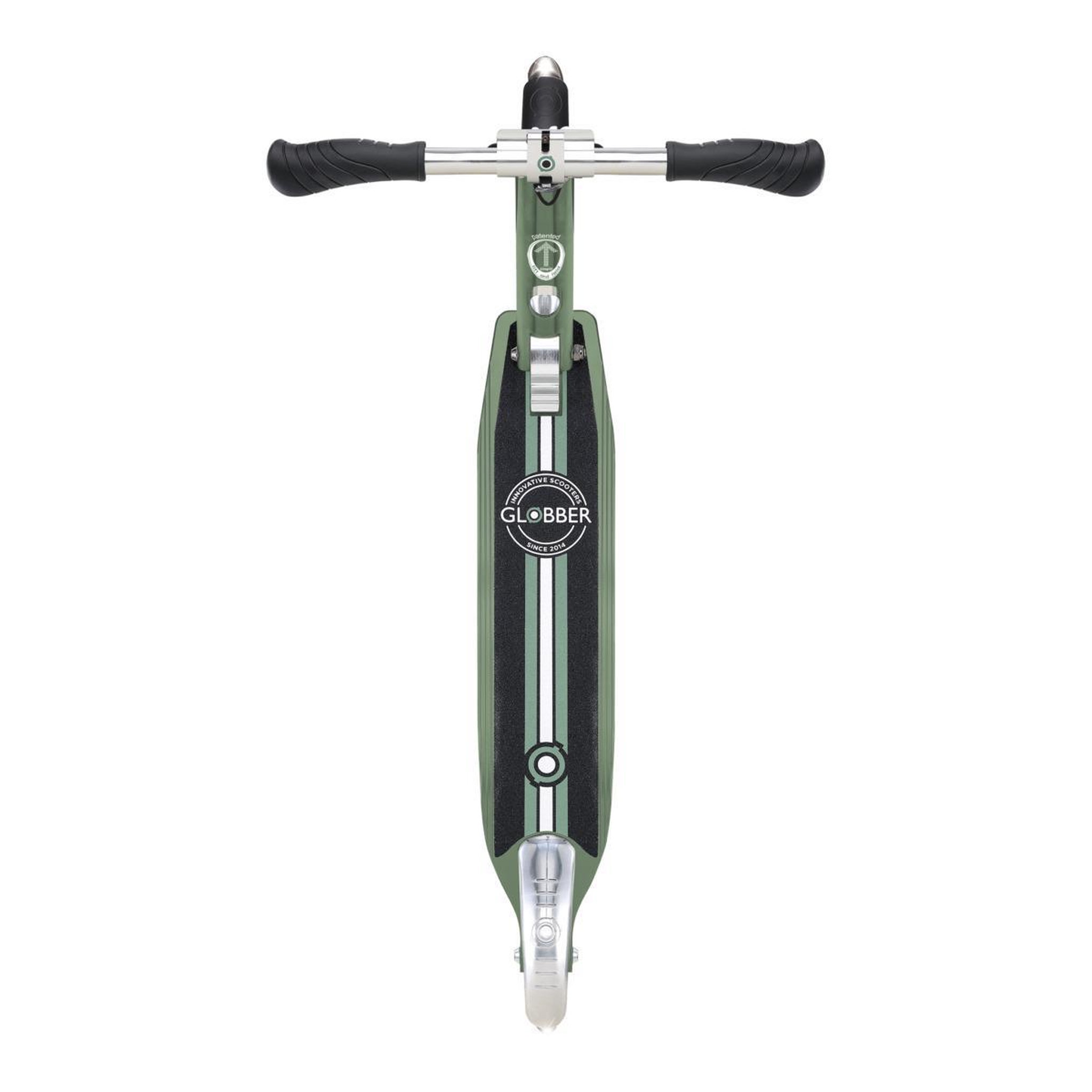Voir la diapositive 3 : Globber Trottinette Flow Element Lights Chrome Finish olive