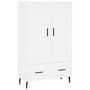 Voir la diapositive 2 : VIDAXL Buffet haut blanc 69,5x31x115 cm bois d'ingenierie